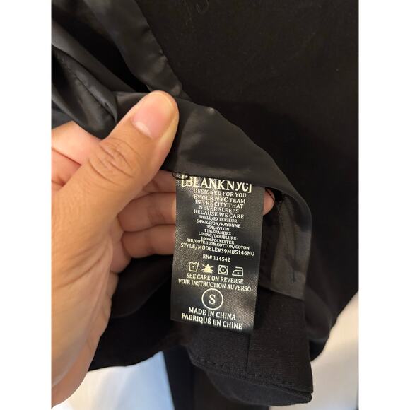 Blank NYC black moto jacket sz small - Picture 8 of 10